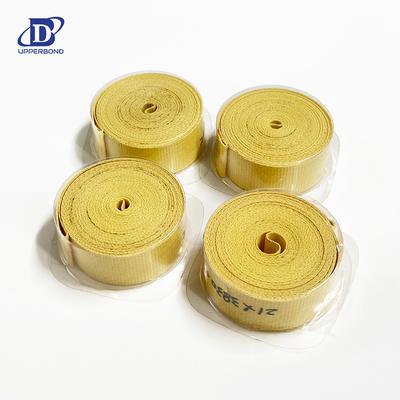 0.50-0.62mm ITEM8000/mk9/protos 70 सिगरेट निर्माता के लिए पीला अरामाइड फाइबर गारनिटर टेप