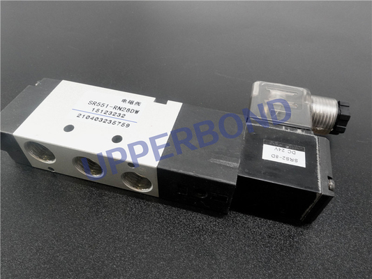 सिगरेट मशीन के लिए भाग संख्या SR551-RN28DW 24V सोलेनॉइड वाल्व स्पेयर पार्ट्स